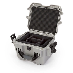 Skrzynia transportowa Nanuk 908 srebrna z wkładem modułowym foto video